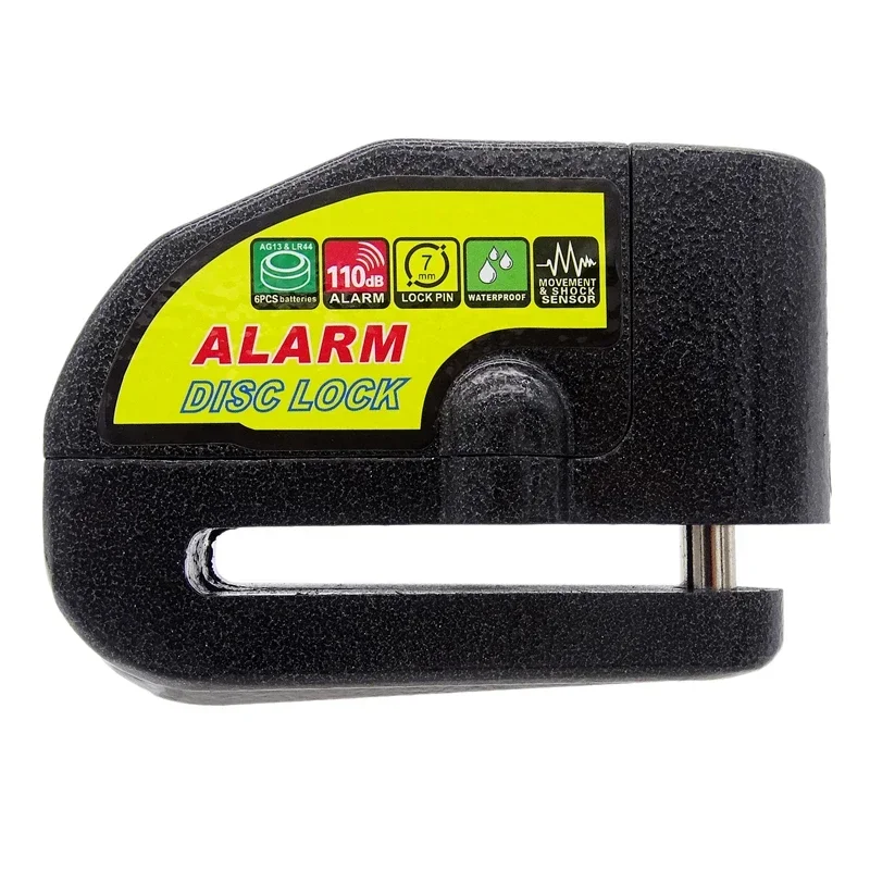 Cerradura de alarma de seguridad antirrobo de Metal para motocicleta, cerradura de sirena de freno de disco de rueda de seguridad impermeable para Harley Honda Suzuki