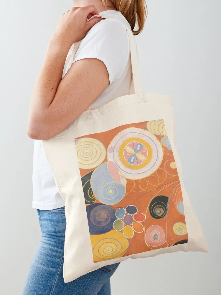 Hilma af klint group iv Tote Bag Portable shopping bag female bag Canvas for women