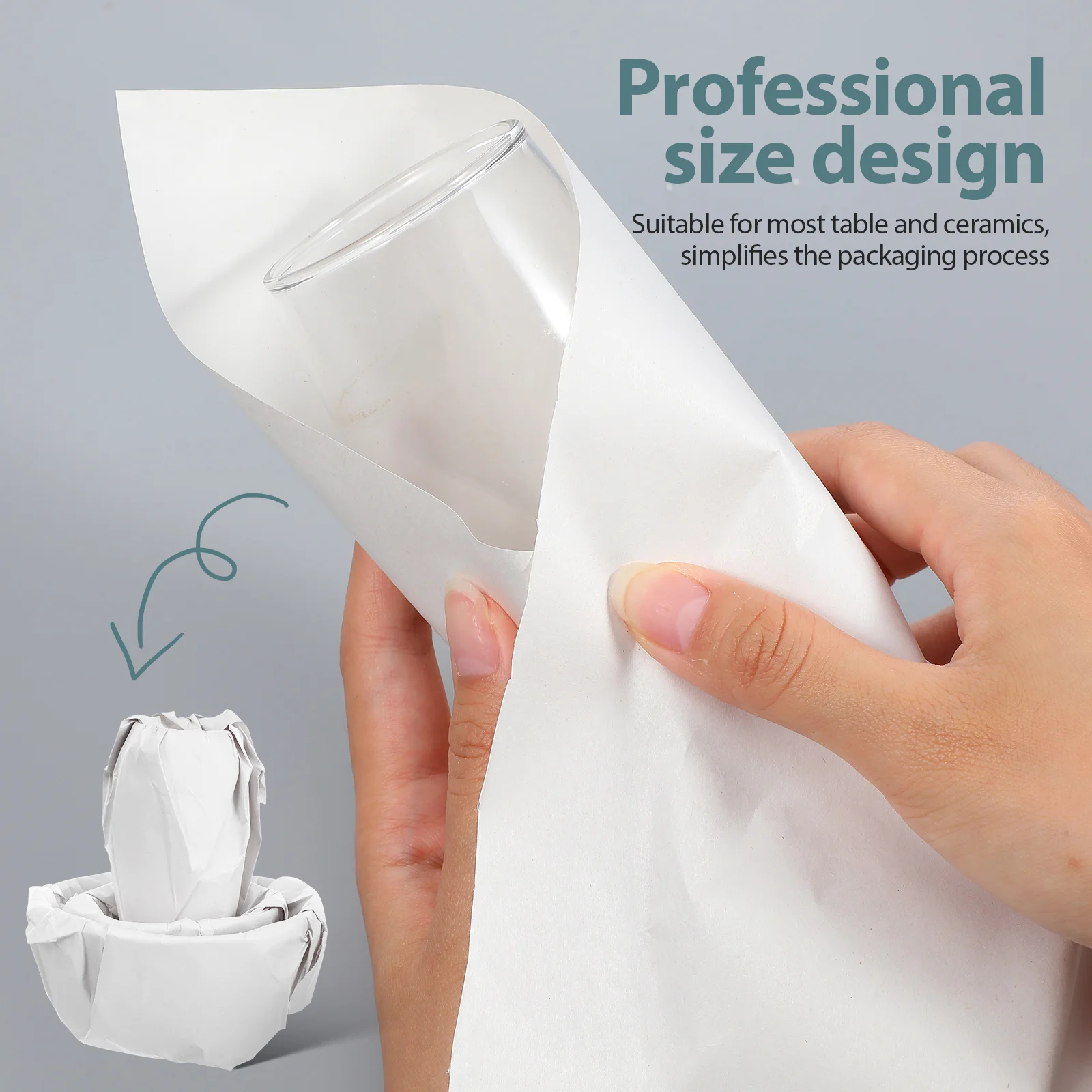 ورق التغليف المتحرك: أوراق حماية الأواني الزجاجية للأطباق لنقل المنزل، عبوة كبيرة، شحن العناصر الهشة