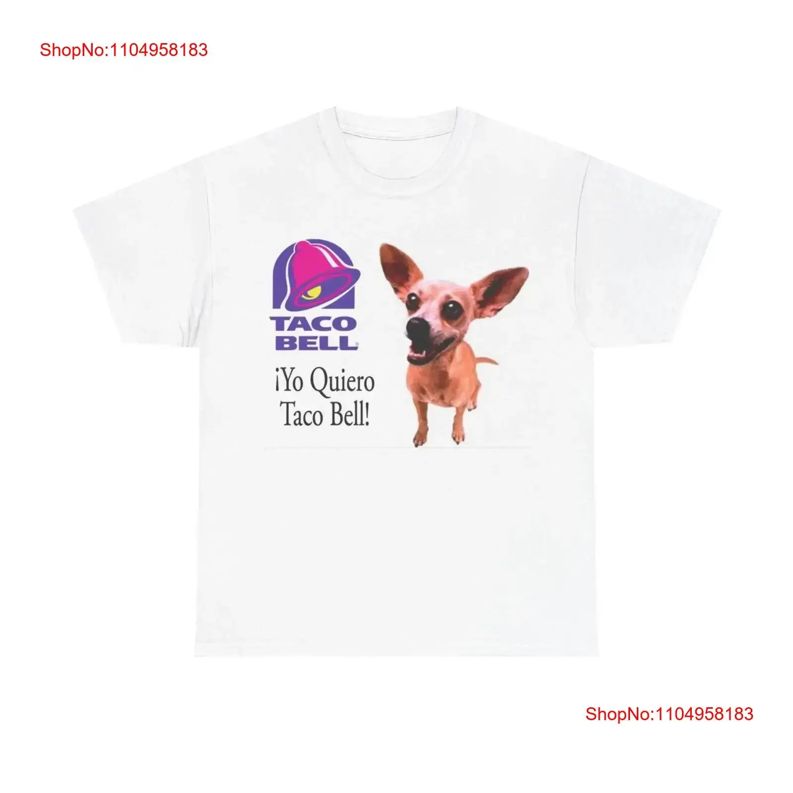 

Taco Bell T Shirt Funny Retro Logo Mexican Dog 90s Nostalgia Heavy Cotton vintage Washed Breathable designer clothes Versatile