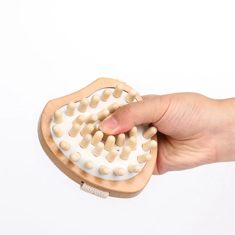 فرشاة حمام على شكل قلب، وسادة هوائية للتدليك، فرشاة حمام خشبية عبر الحدود، مشط أسنان مستدير من أمازون