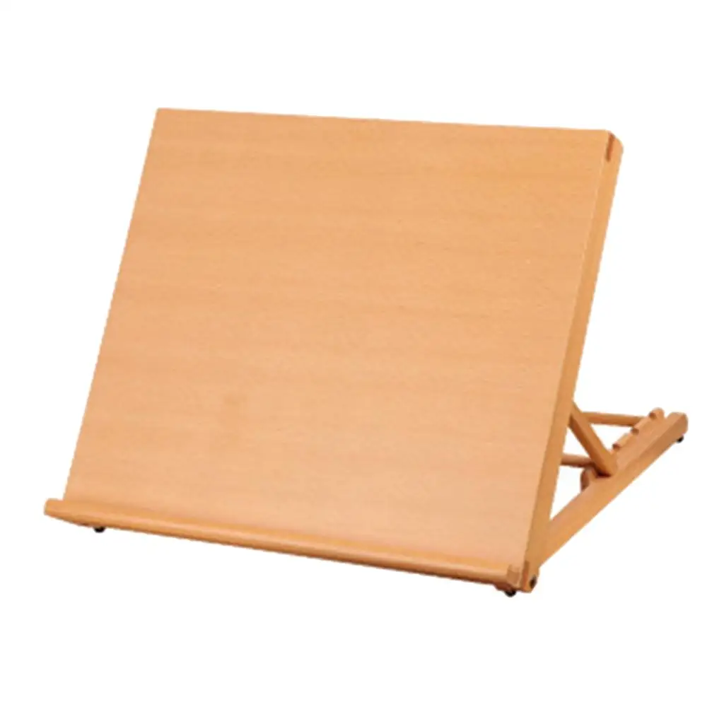 Lightwieht Artist Drawing Sketching Board Adjustable Wood for Sketch Art Easel Natural Beechwood Finish Woodne Crafts