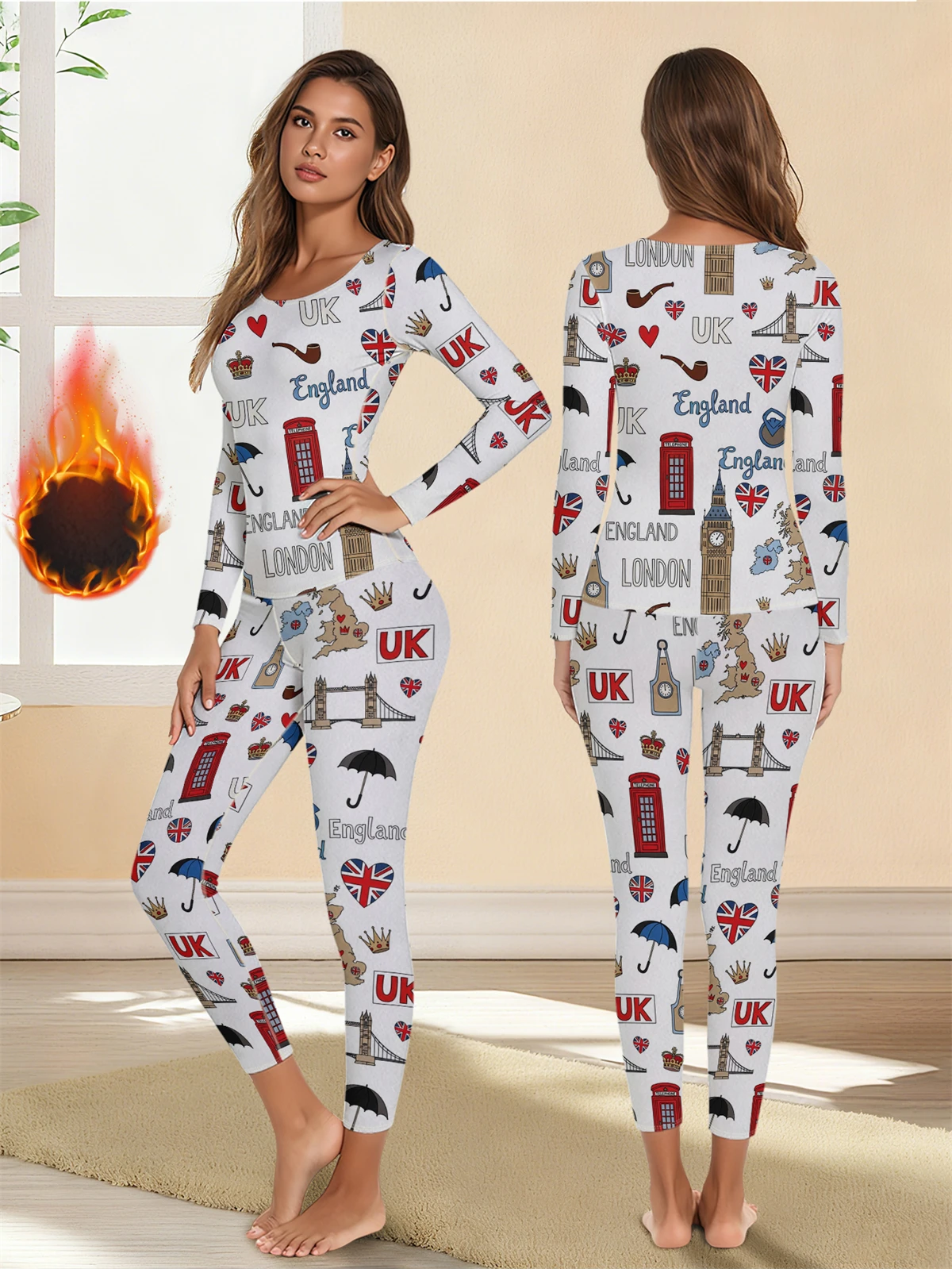 

1 комплект, теплое термобелье, сексуальное женское нижнее белье, длинные кальсоны, женские комплекты в форме, женская термоодежда со средним воротником