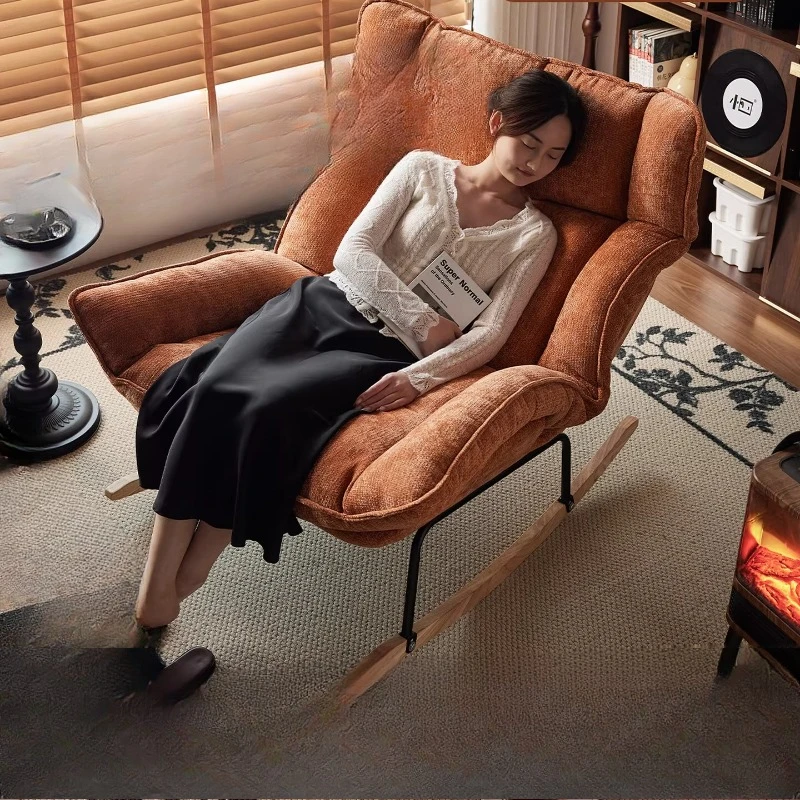 

Rocking chair, single sofa chair, balcony leisure lazy chair