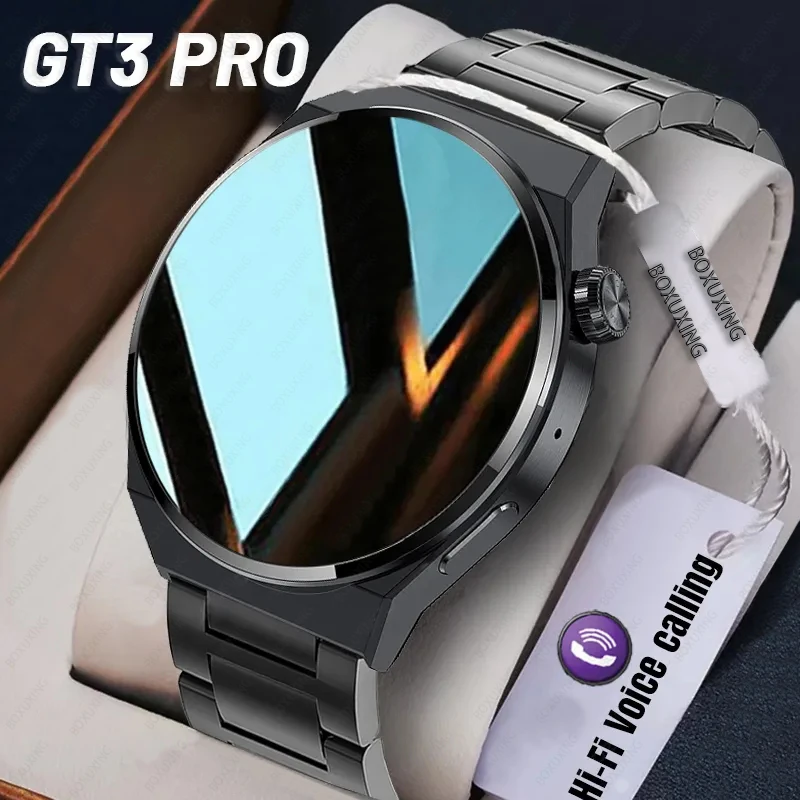 

Watch GT3 Pro Men's Smart Watches HD Large Screen Display Voice Calling Health Sports Fitness Tracker Waterproof Smartwatch 2023