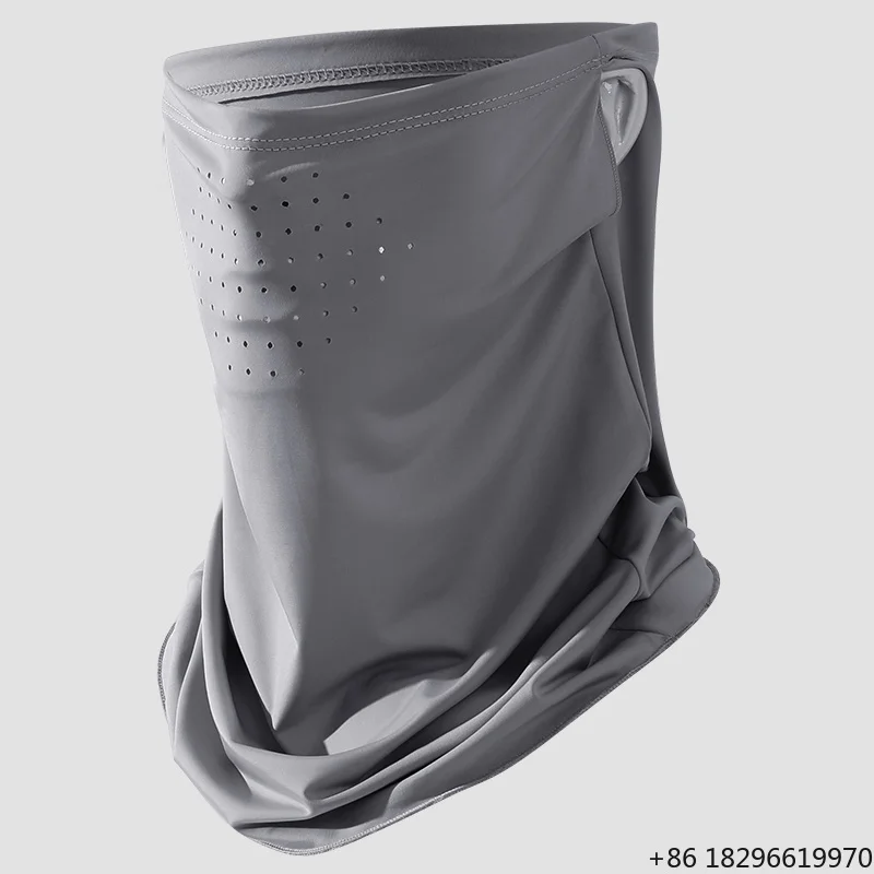 Men and Women Summer Sun Block UV Protection Ice Cooling Silk Neck Cover Full Face Mask