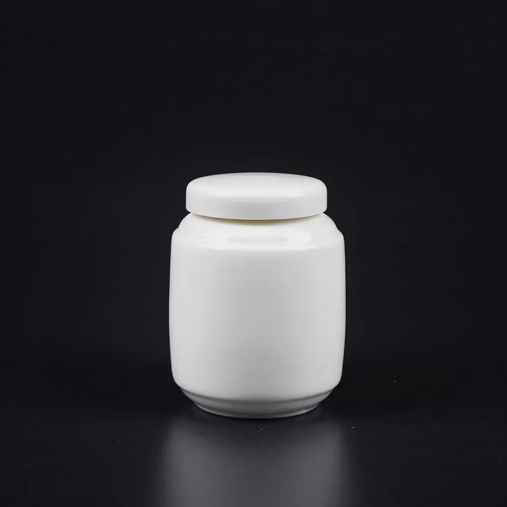 Pure White Porcelain Pot Sealed without Leaking, Cosmetic, Emulsion, Cosmetic, Emulsion, Cream, Powder, Powder, Sealed