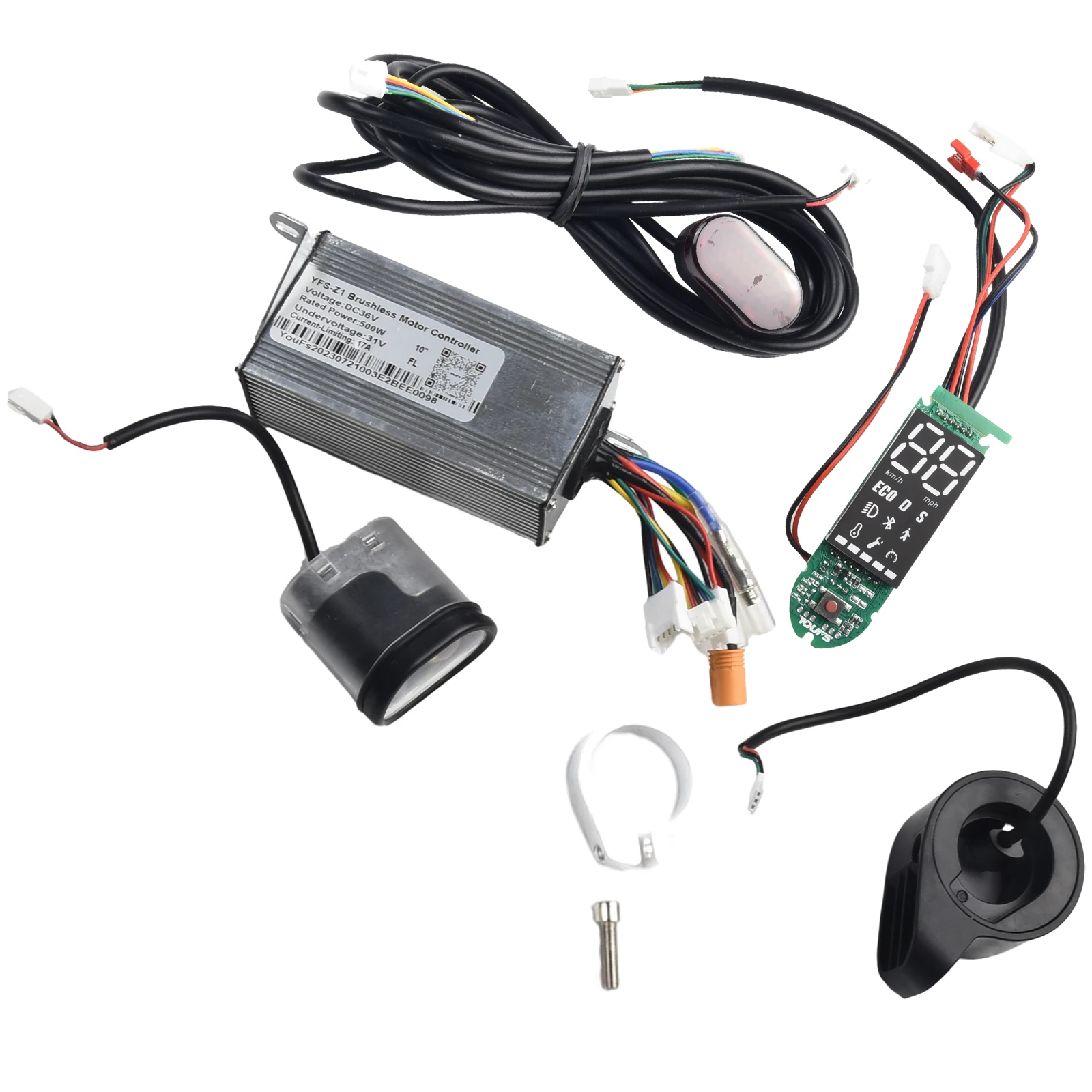 36V 500W 17A Controller-Armaturenbrett-Gaspedal-Ersatz passend für 10-Zoll-E-Scooter-Controller-Armaturenbrett-Gaspedal