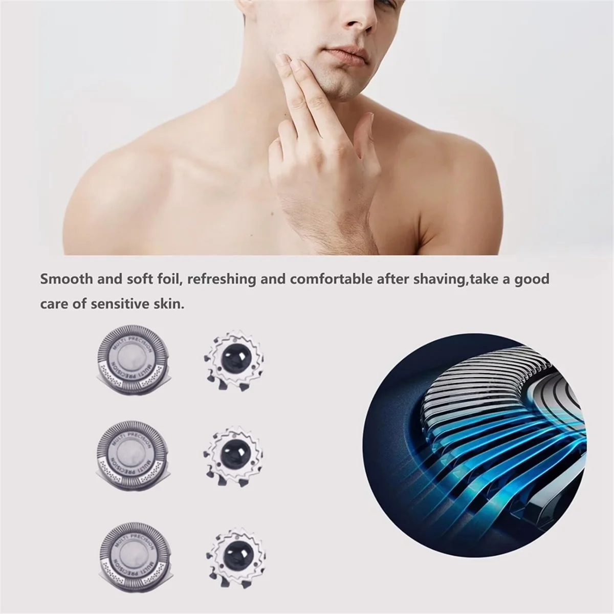 SH50 Replacement Heads for Philips Norelco Series 5000 Replacement Blades S5000 5077 5076 5091 5080 Shaving Heads