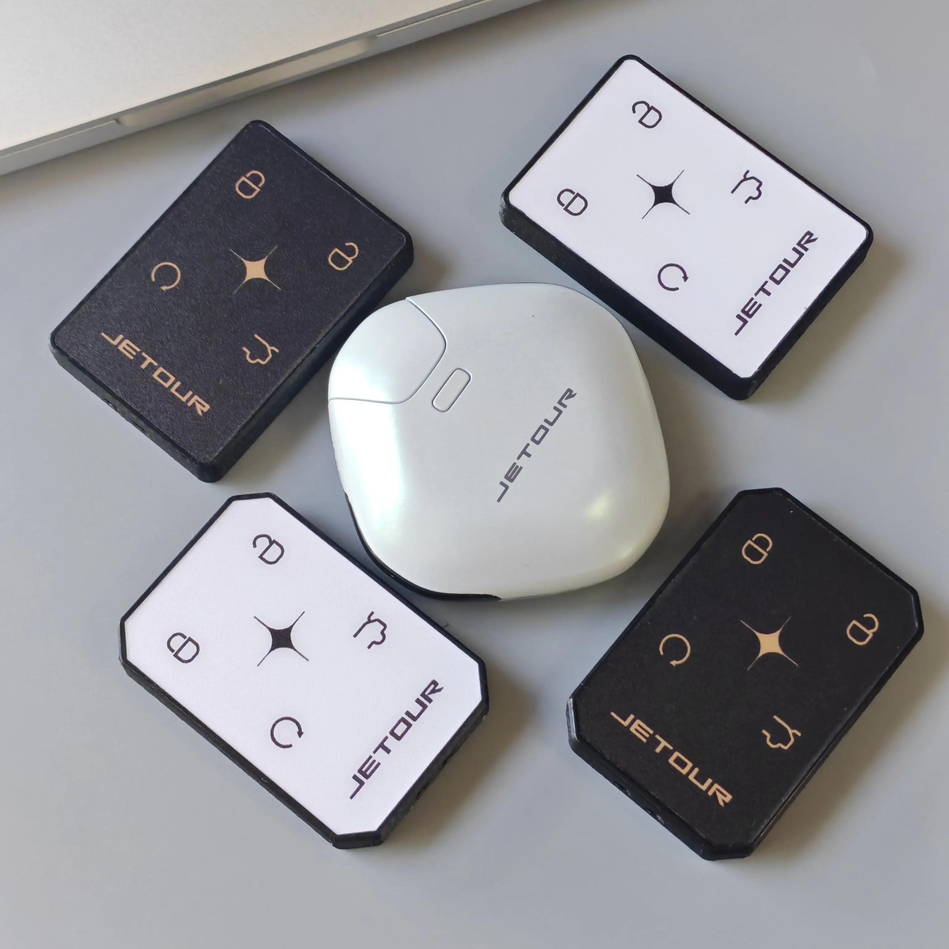 Jietu Dasheng Intelligent Key Assembly Black and White Gold Extremely Simple Personalized Replacement Key Shell Modification