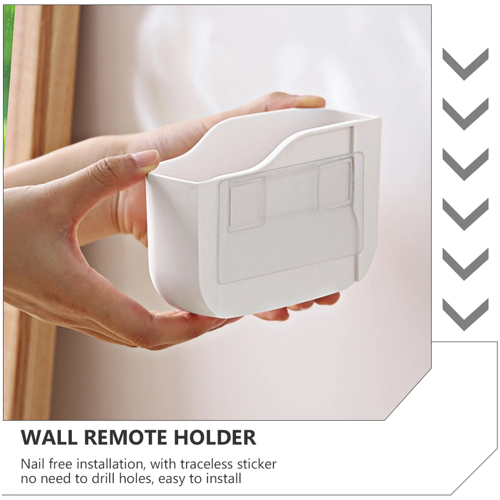 

2 Pcs Remote Control Storage Box Wall Mount Holder Organizer Hanging Bamboo Controller