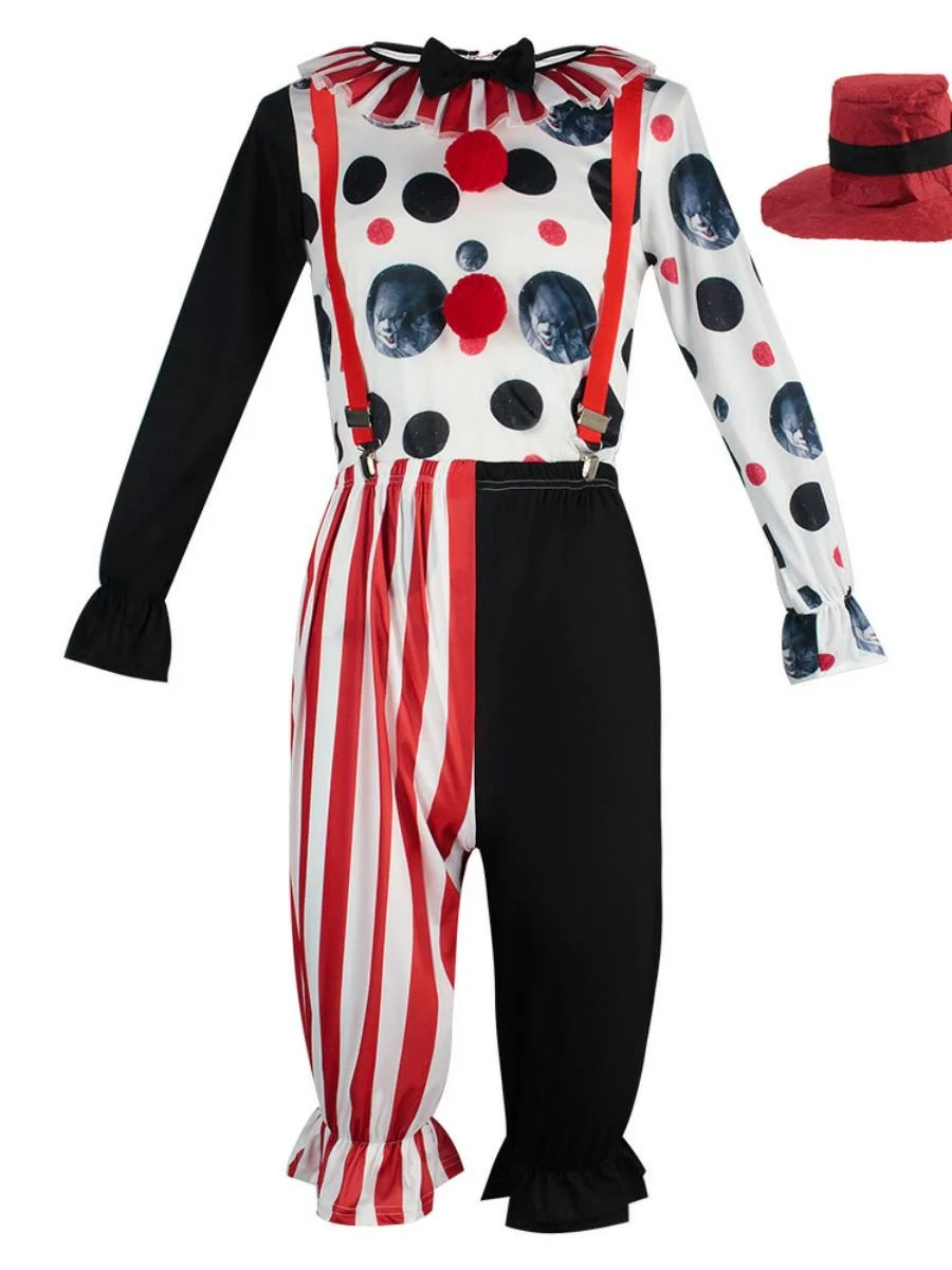 

New loween Circus Costume Versatile Clown Cosplay Outfit Funny Stage Performance Suit Women's Ethnic Faion Theatre Dr