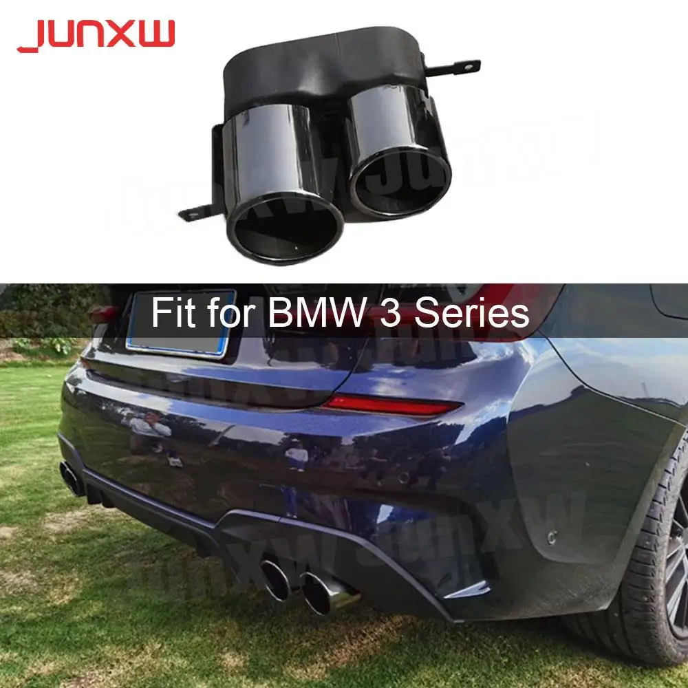 

Car Inlet Double-Barrel Rear Exhaust Pipe For BMW G20 G28 M Sport 2019 -2021 Muffler Outlet Stainless Steel Tail Throat