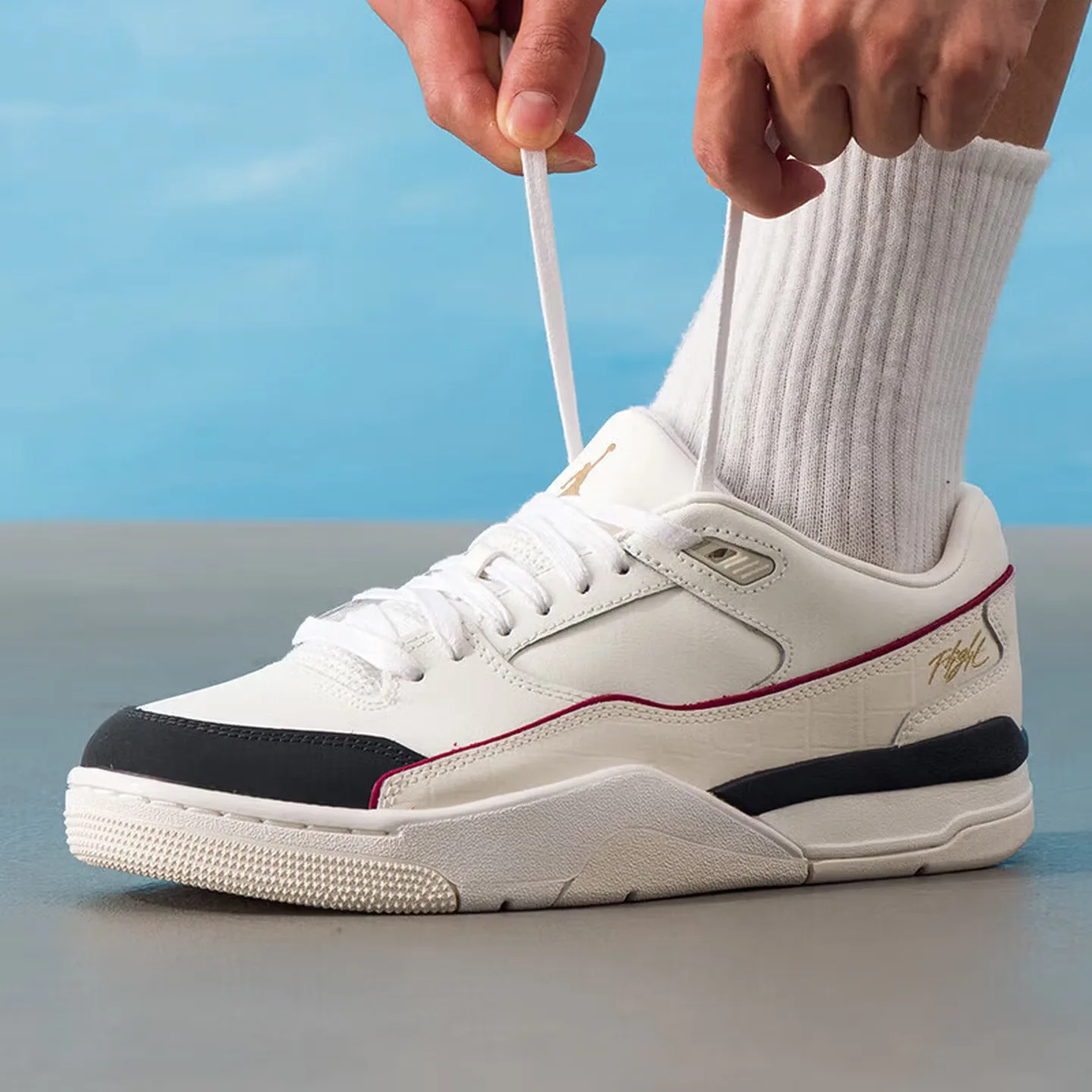 Nike Jordan Flight Court Original Men's Sports Shoes, Comfortable, Stylish, Wear-Resistant, Casual Basketball Shoes Ih7321-131