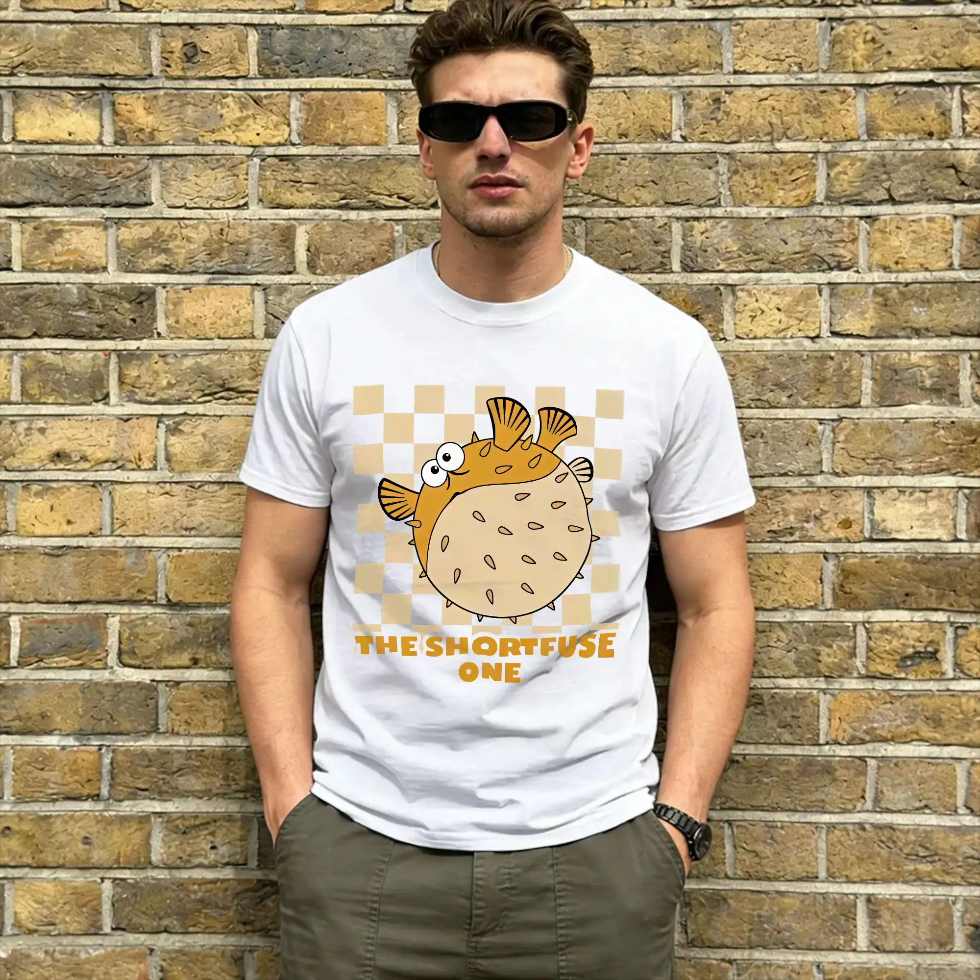 Findings Nemo Character T-Shirt Men  Vintage Cotton Tees O Neck Short Sleeve T Shirt Plus Size Clothing