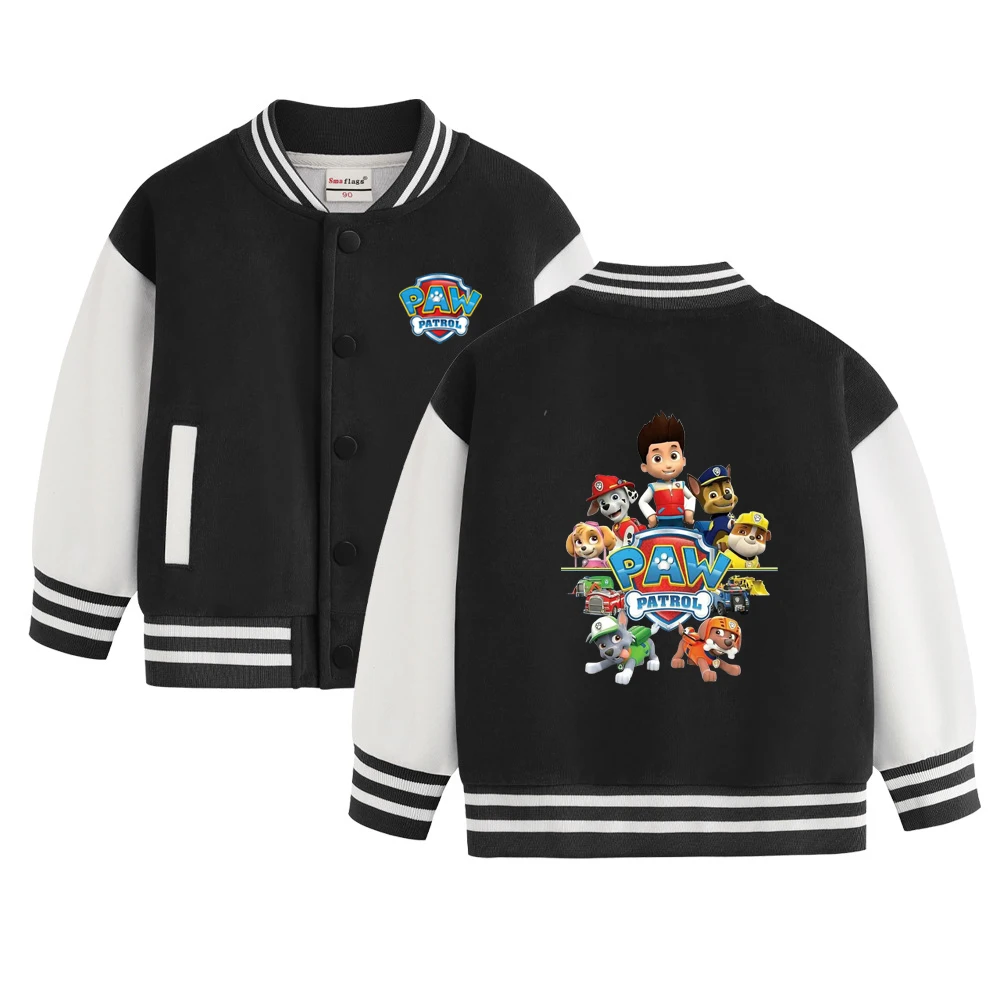 Paw Patrol Girls Boys Cartoon Jacket Children Coats Spring Autumn Kids Single breasted Jackets Casual Sports Outerwear 5 colors