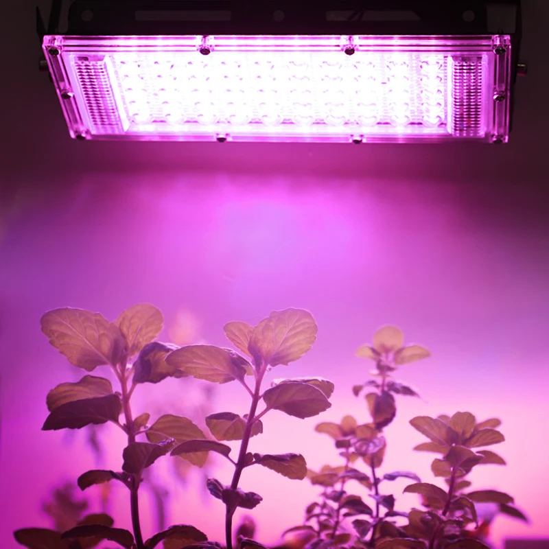 Reflector Led de espectro completo, lámpara de crecimiento de plantas, proyector de luz de calle hidropónica, 1/4 piezas