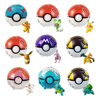 Pokemon Figure Ball Elf Pet Anime Action Doll Pikachu Charizard Mewtwo Bulbasaur Squirtle Mew Pokeball Monster go Toy Child Gift