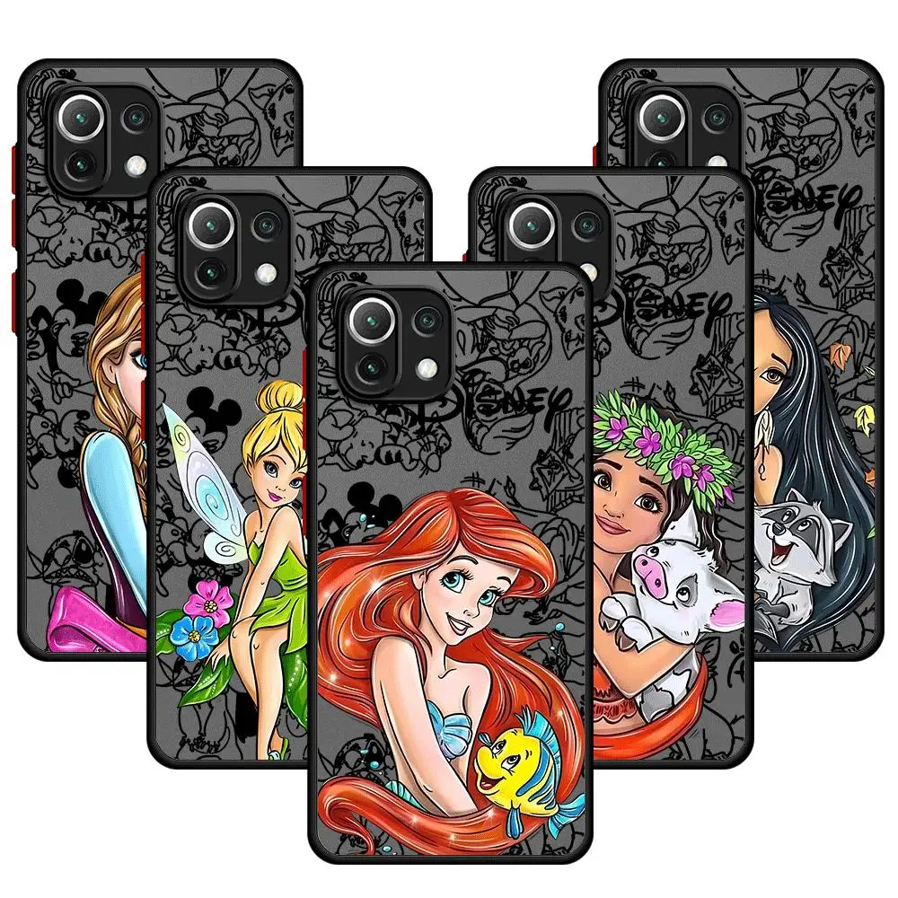 Disney Princess Funny Phone Case for Xiaomi Mi 9T 12T Pro 11 Lite 13 Pro 12X 11T 13 Lite Soft Shockproof Cover