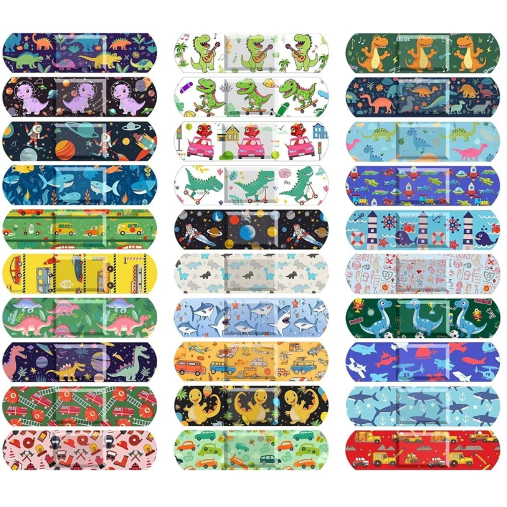 

20 шт./компл. пластыри с мультяшными животными, водонепроницаемые, из ПЭ, милые пластыри для ран, клейкие повязки для первой помощи