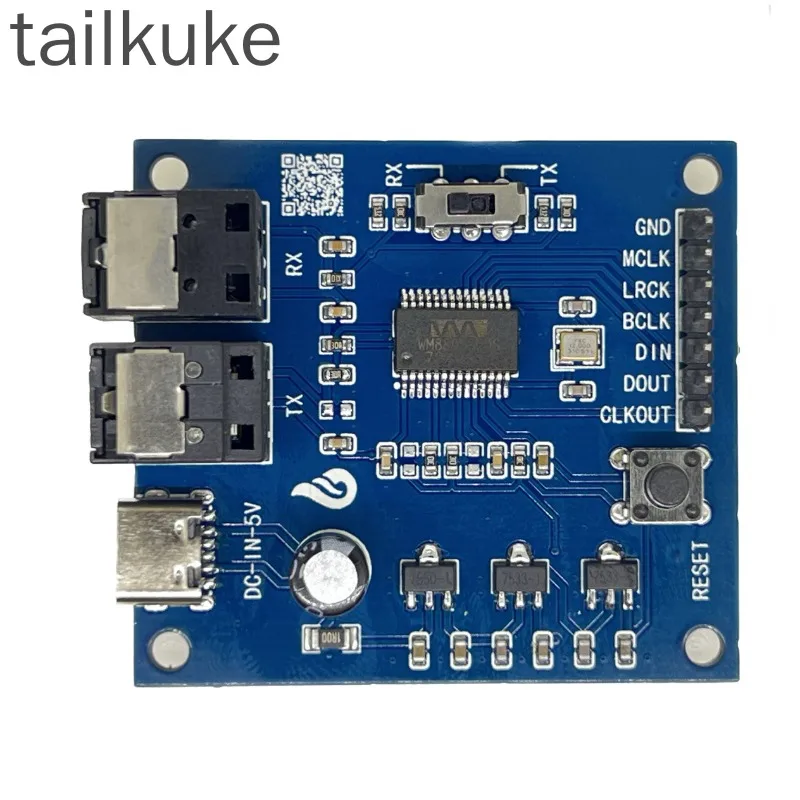 WM8805 S/PDIF Transceiver I2S Digital Audio Decoding Board to Optical Fiber