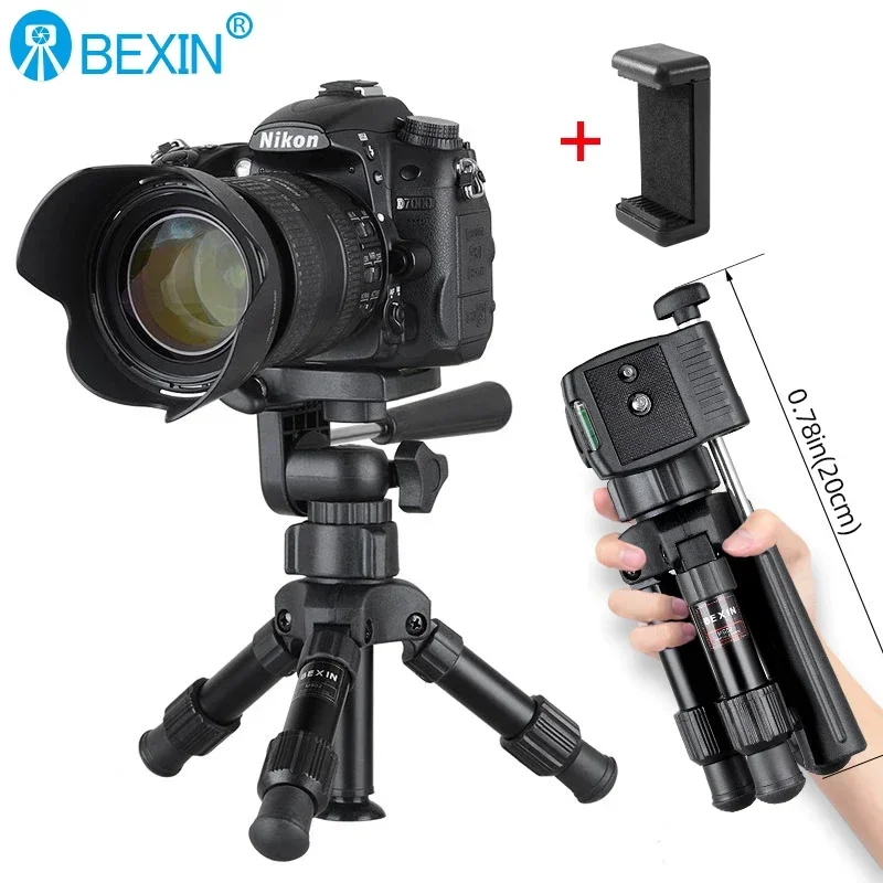 BEXIN Portable Tripode Lightweight Travel desktop flexible Tabletop compact Mini smart phone Camera DSLR Tripod Stand for iphone