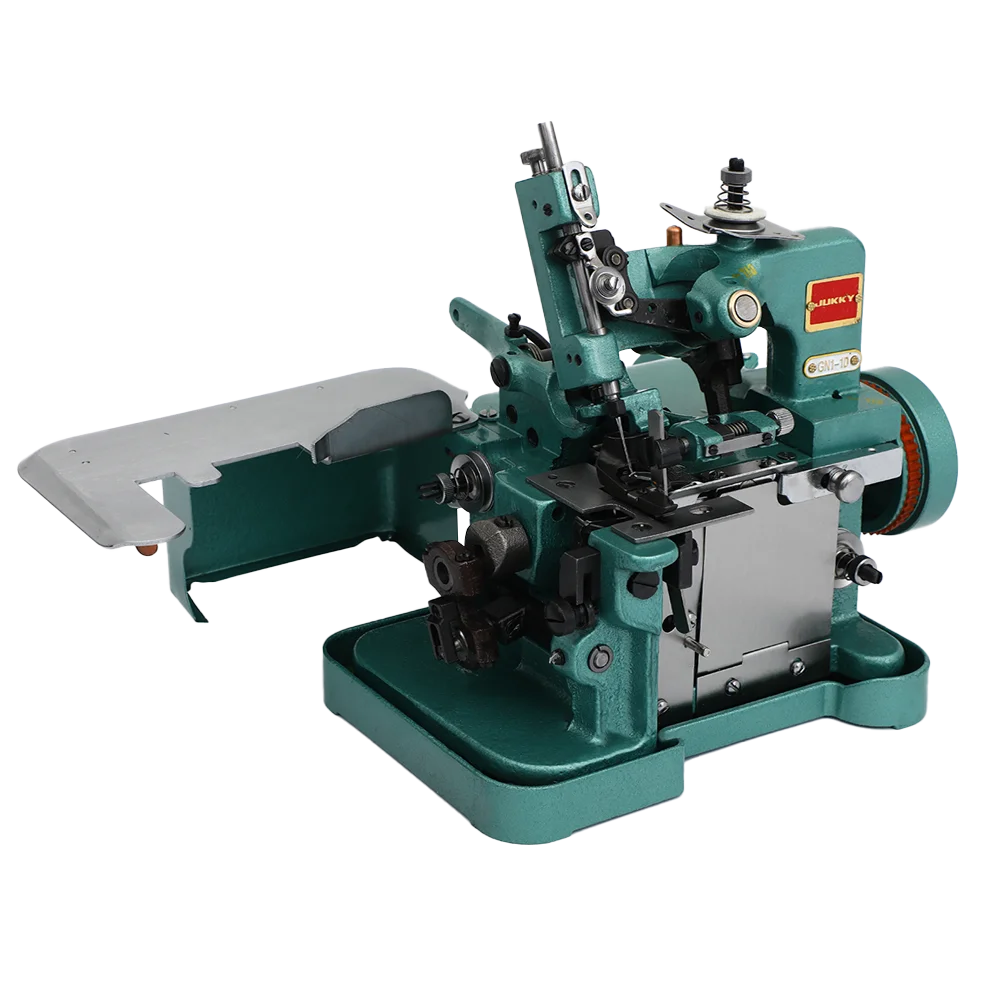 Medium Speed Household Overlock Sewing Machine Manual Feed Flat-Bed Configuration Industrial & Home Use 220V Motor with 3 Thread