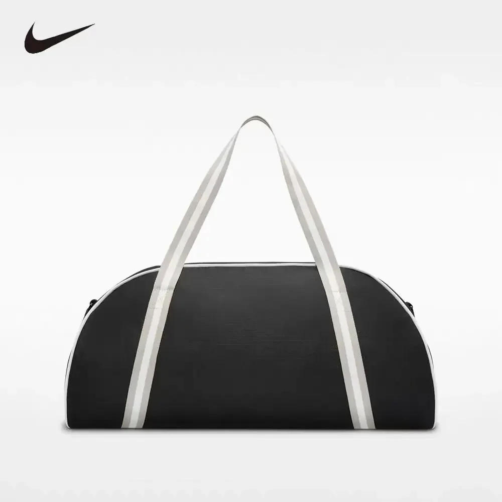 NIKE Unisex Gym Training Barrel Duffel Bag Adjustable Shoulder Crossbody Handbag Large Storage Travel Bag DH6863-014