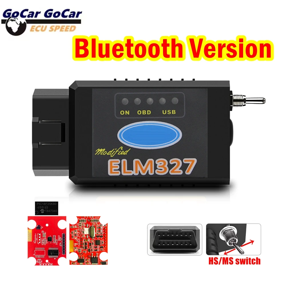 Высокое качество ELM327 V1.5 PIC18F25K80 FTDI/CH340 с сканером кода переключателя OBD2 Bluetooth Elm327 для диагностического инструмента Ford Forscan Высокое качество ELM327 V1.5 PIC18F25K80 FTDI/CH340 с сканером кода переключателя OBD2 Bluetooth Elm327 для диагностического инструмента Ford Forscan