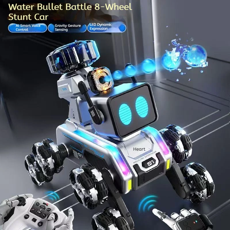 

Stunt Eight Robot Dog Wheel Smart Remote Fancy Control Робот-игрушка с дистанционным управлением Детская электрическая механическая собака Подарок на заказ