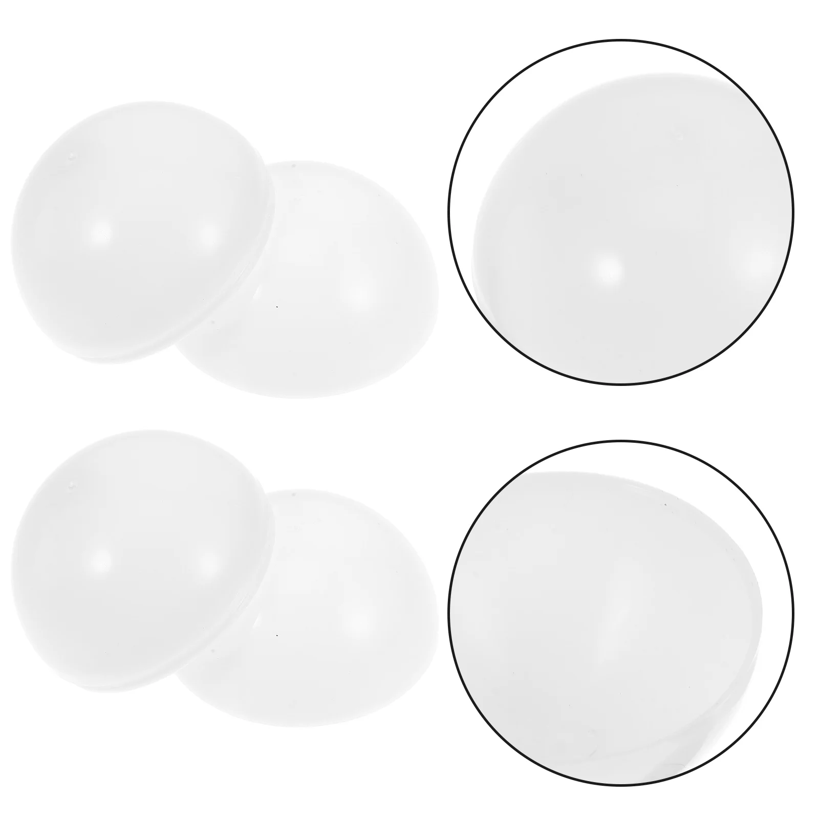 30 Pcs Lottery Ball Plastic Seamless Balls No Stuffing Game Desktop Reusable Bar Props White Party Child