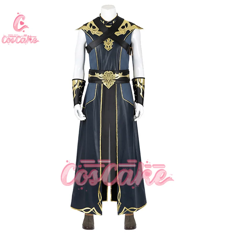 The Dark Urge Cosplay Costume Balder Gate 3 Male Men Fantasy Belt Robe Pants Outfits Halloween Roleplay Carnival Party Suit