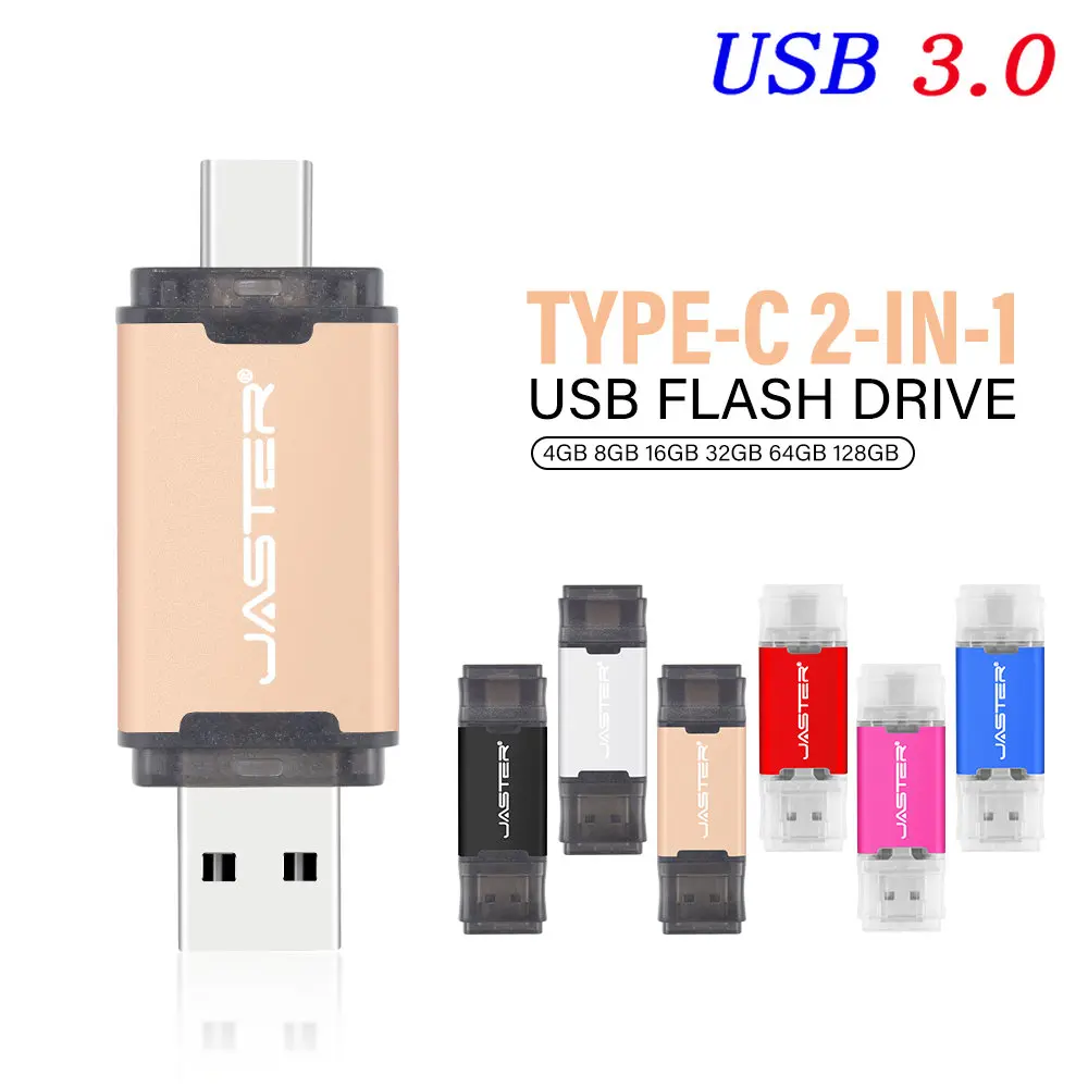 

Высокоскоростной Флэш-Накопитель USB TYPE-C, 64 ГБ, 32 ГБ, бесплатный Пользовательский логотип, карта памяти, Золотая Флэшка, креативный подарок