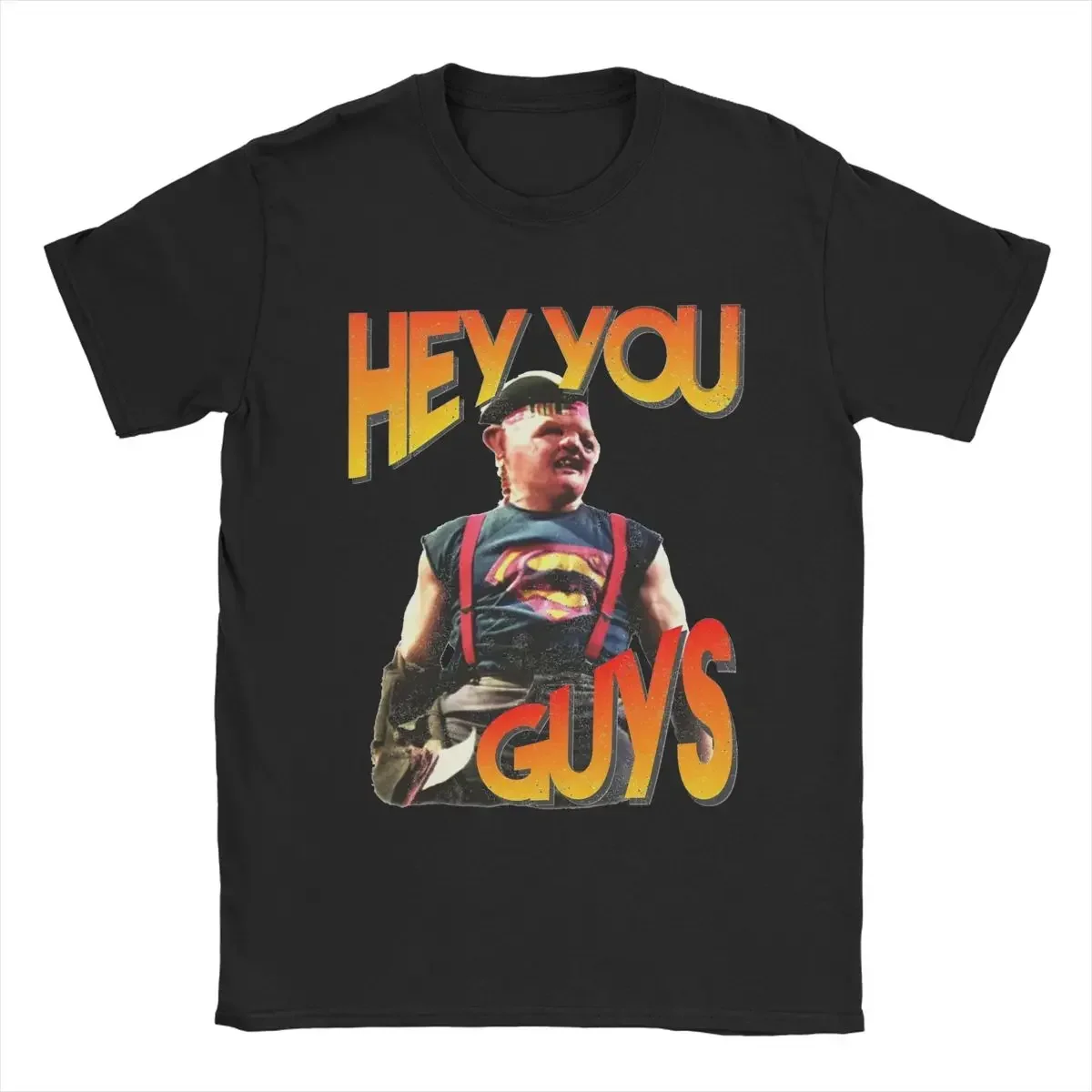 Hey You Guys Sloth Goonies T Shirts for Men Cotton Fashion for Male T-Shirt Crewneck Tees Short Sleeve Clothing Plus Size