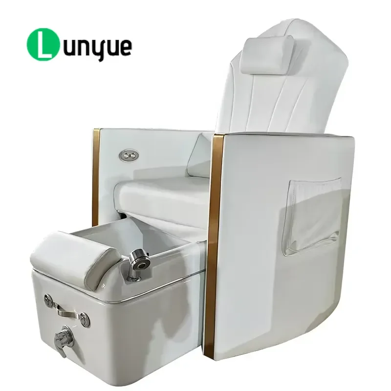 Multifunctional Rotating Foot Spa Chair for Nail with Pump and Drain Massage Pedicure Stool Comfortable Beauty