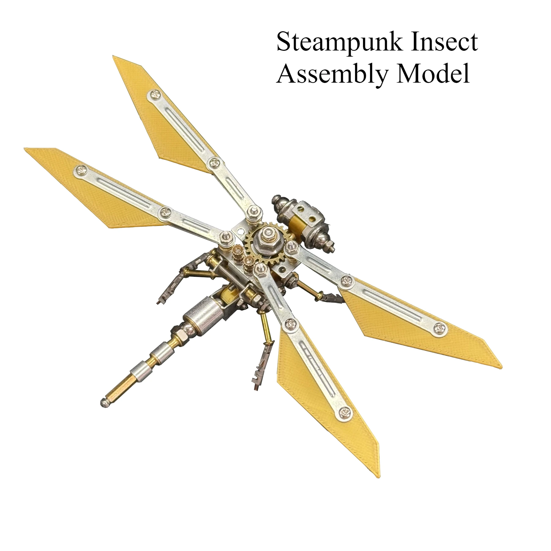 

Front Wing Cruiser Steampunk Model Insect Mechanical Dragonfly Casual Handmade Creative Decompression Toy Birthday Gift