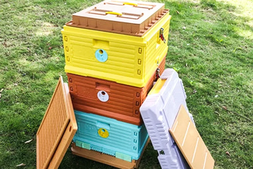 HDPE Langstroth 3 Layer 10 Frame Beehive Thermal Plastic Insulated Bee Hives