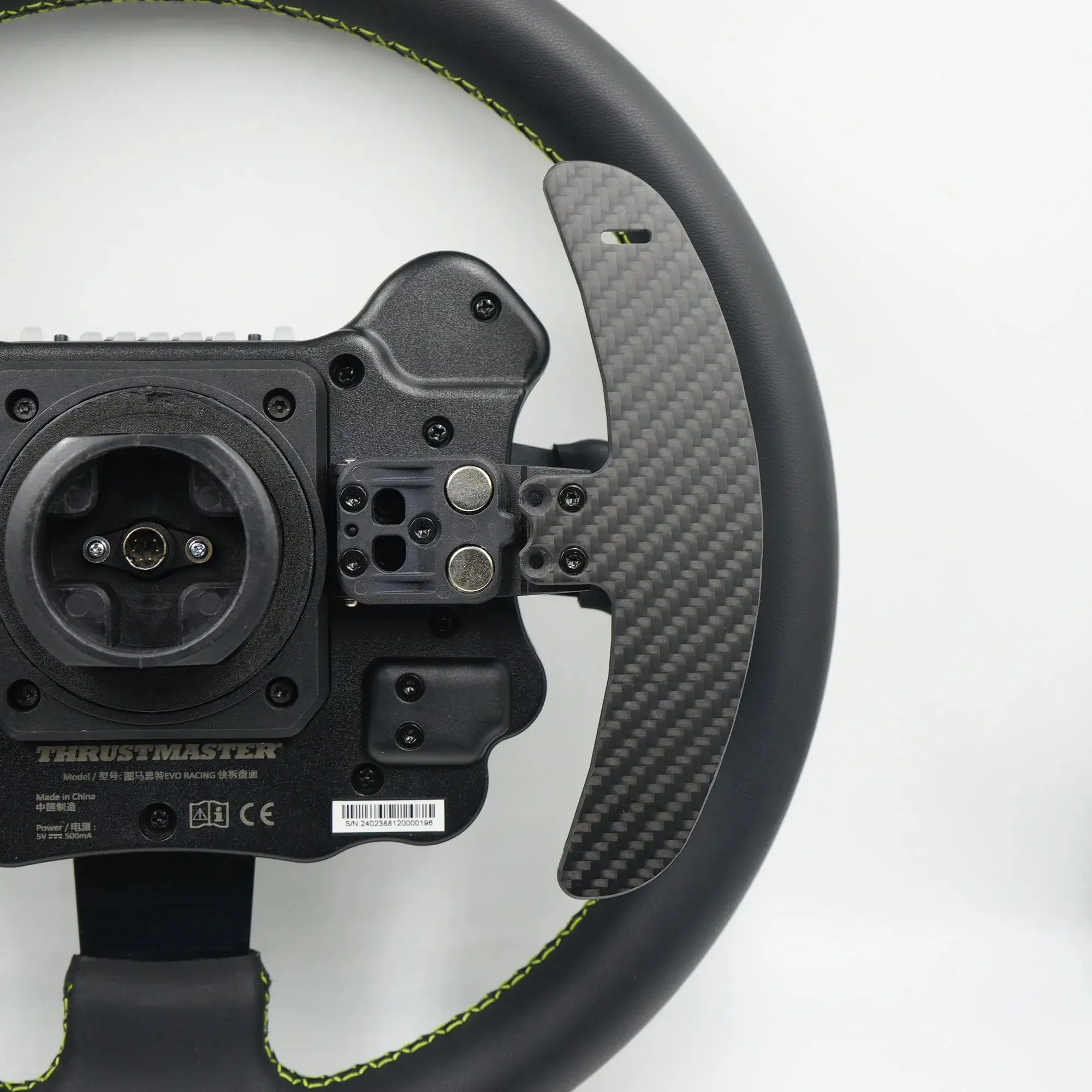 SIMPUSH Karbonowe Manetki Zmiany Biegów Mod Akcesoria Tuningowe Do Thrustmaster EVO Racing 32R Skóra — zdjęcie produktu 4