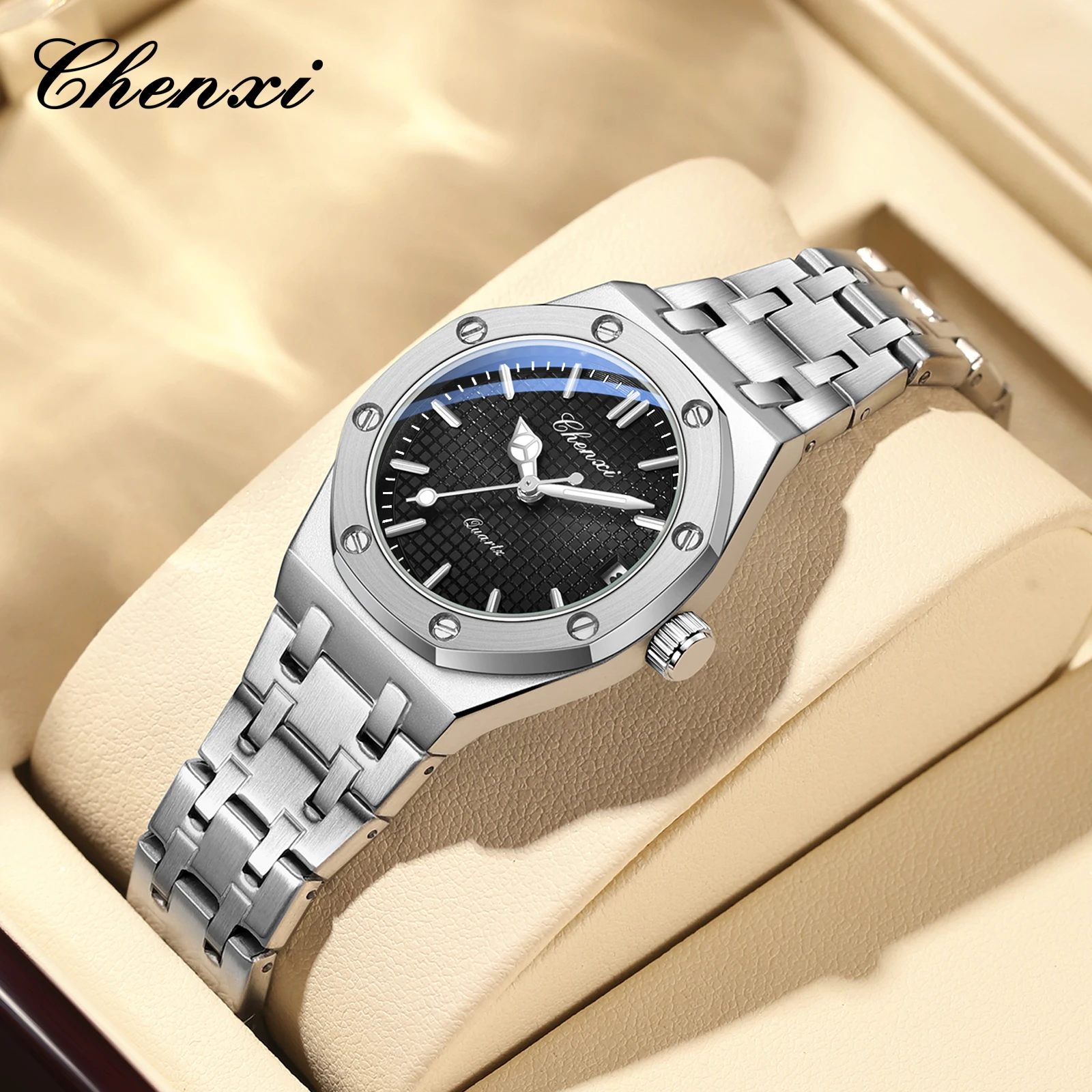 2PCS Couple Watches Set Luxury Fashion Date Quartz High Quality Waterproof Watch For Man and Woman Valentine's Day gifts