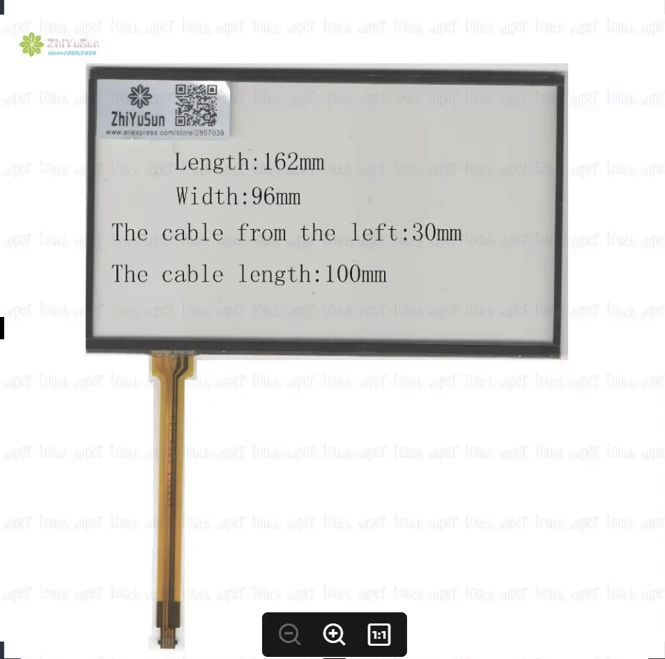 ZhiYuSun KDT-6320 7Inch 162mm*96mm  4Wire Resistive TouchScreen Panel Digitizer  162*96 this is compatible