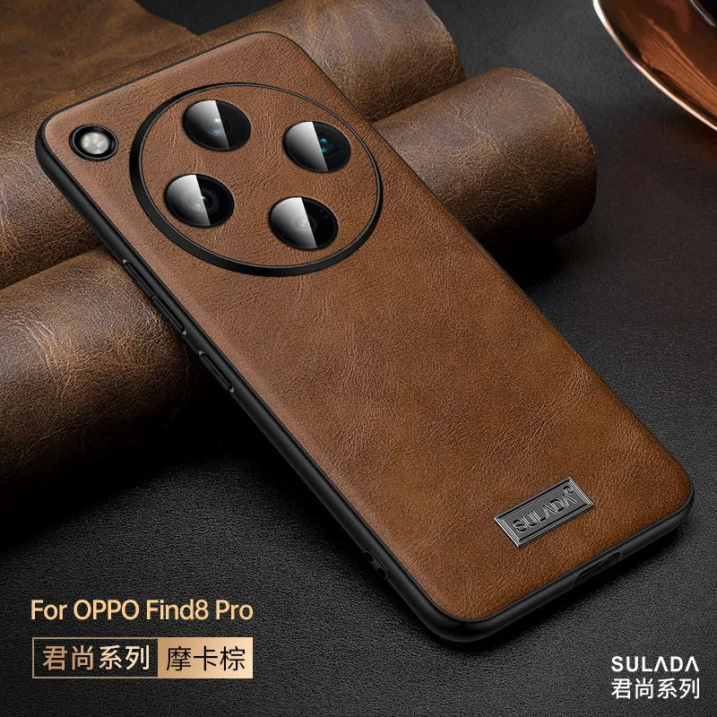 High end Brand For oppo find x8 case for oppo find x8 pro Cover Genuine Leather Phone Back Case For oppo find x8 Cover Shell