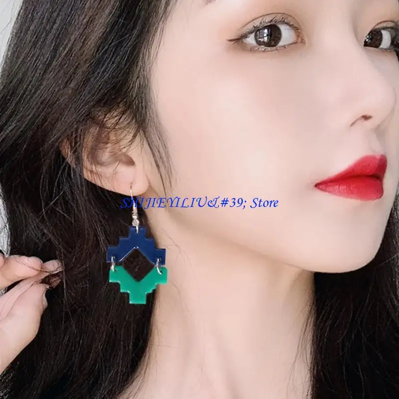 

E21F Shiny Glossy Stripe Earring Molds Resin Silicone Mold for DIY Women Girls Fashion Jewelry Epoxy Casting Mold