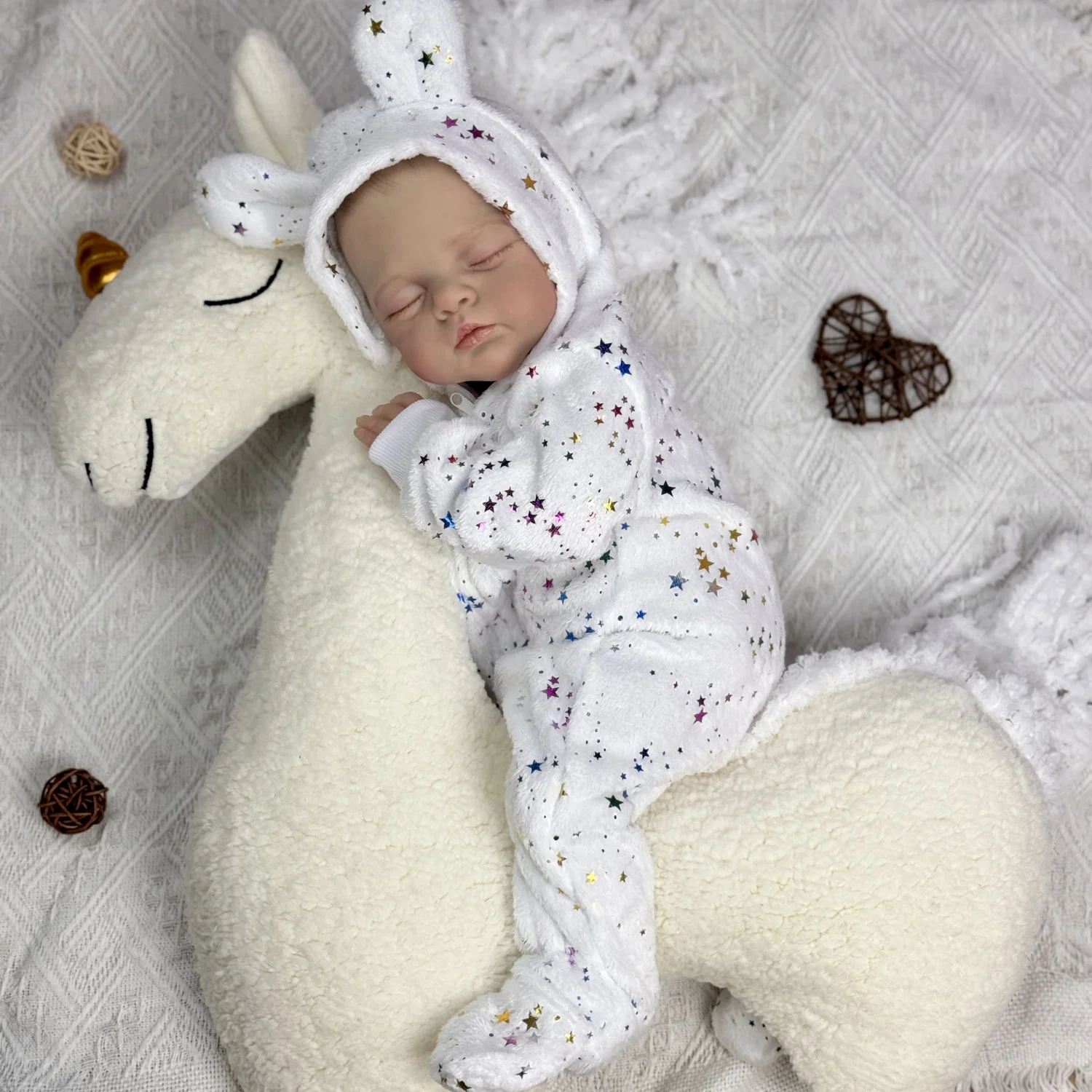 

Тканевое тело 48 см, кукла Reborn Asleep, игрушка для девочки, реалистичная 3D кожаная кукла с кровеносным сосудом, коллекционная кукла, подарок на день рождения