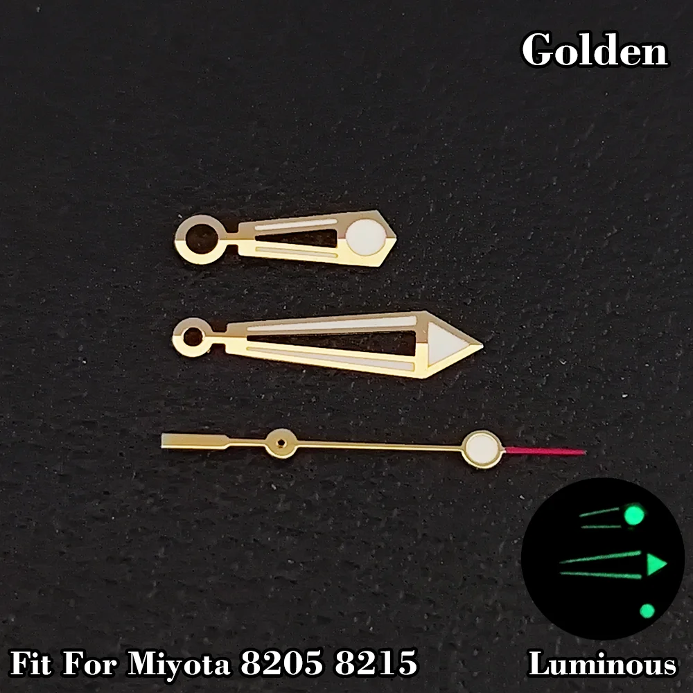 Fit For NH35/NH36  ETA 2836 2824 Miyota 8205 8215 movement Watch Hands Green Luminous  Watch Hands  hollow out WatchHands