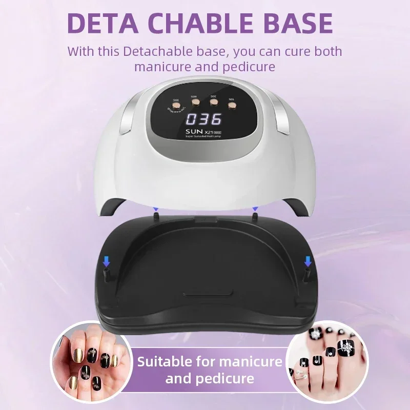 SUN X21 MAX 72 LEDS UV LED lámpara de uñas para esmalte de uñas de Gel 320W secador de uñas profesional con 4 temporizadores detección automática salón de uñas