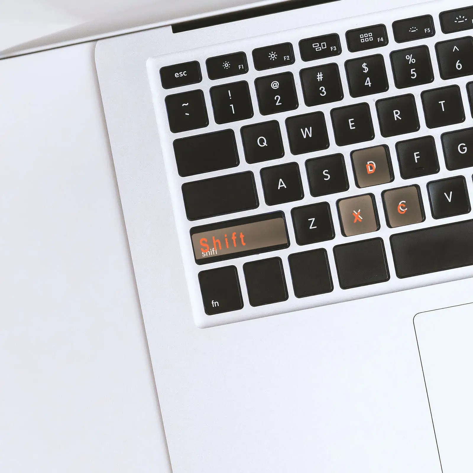 2 Sheets High Quality English Keyboard Stickers PVC Material Clear Print Wear Resistant Self Adhesive No Residue Full Key