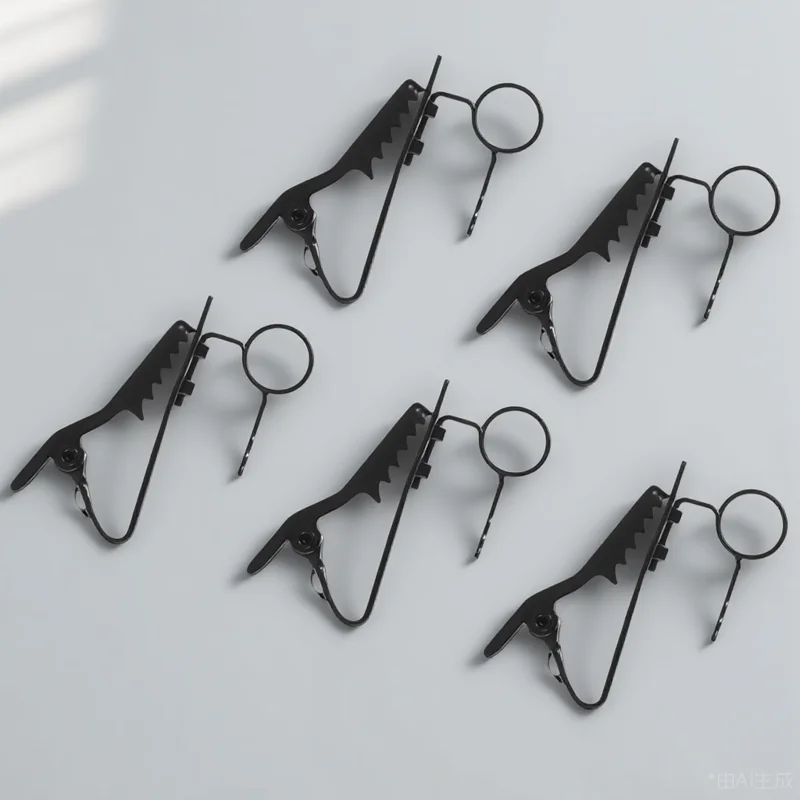 

5pcs Clip Lavalier Lapel Fixing Iron Collar Shirt Accessories for Microphone Clip Recording Streaming Interview