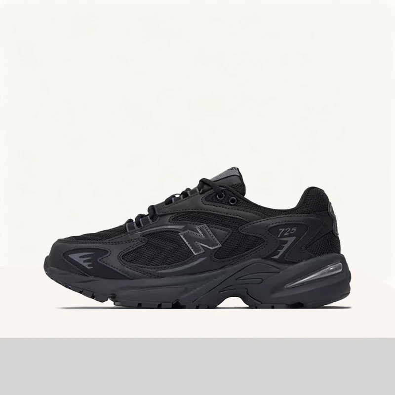 New Balance NB725 Unisex Black Urban Commuter Runners – Comfortable Versatile Durable Sole & Casual Everyday Fit ML725CB