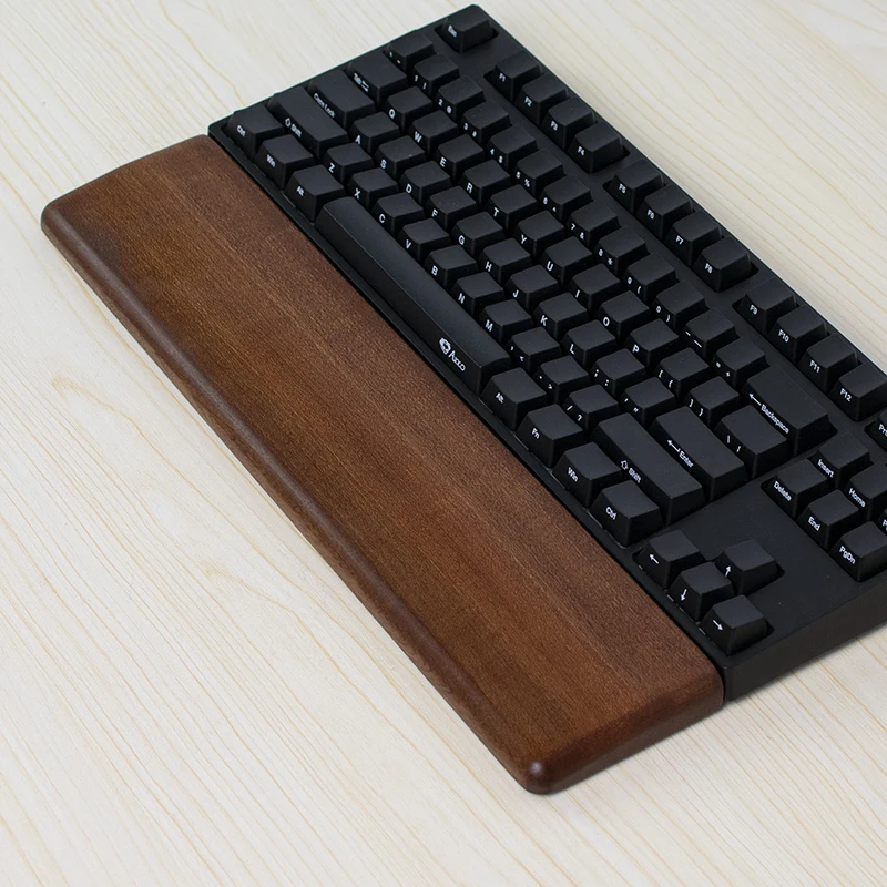 Solid Wood Keyboard Palm Pad Custom Mechanical Keyboard Wrist Rest Pad Ergonomic 87/98/104/108 Key Suitable for Multiple Sizes