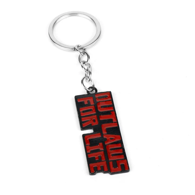 Red Dead Redemption 2 Keychain Men Cosplay Game Gun Pendant Car Key Rings Metal Key Accessories Key Props Bag Jewelry Fans Gift